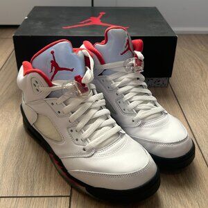 Jordan 5 retro 2020 Fire Red Silver Tongue